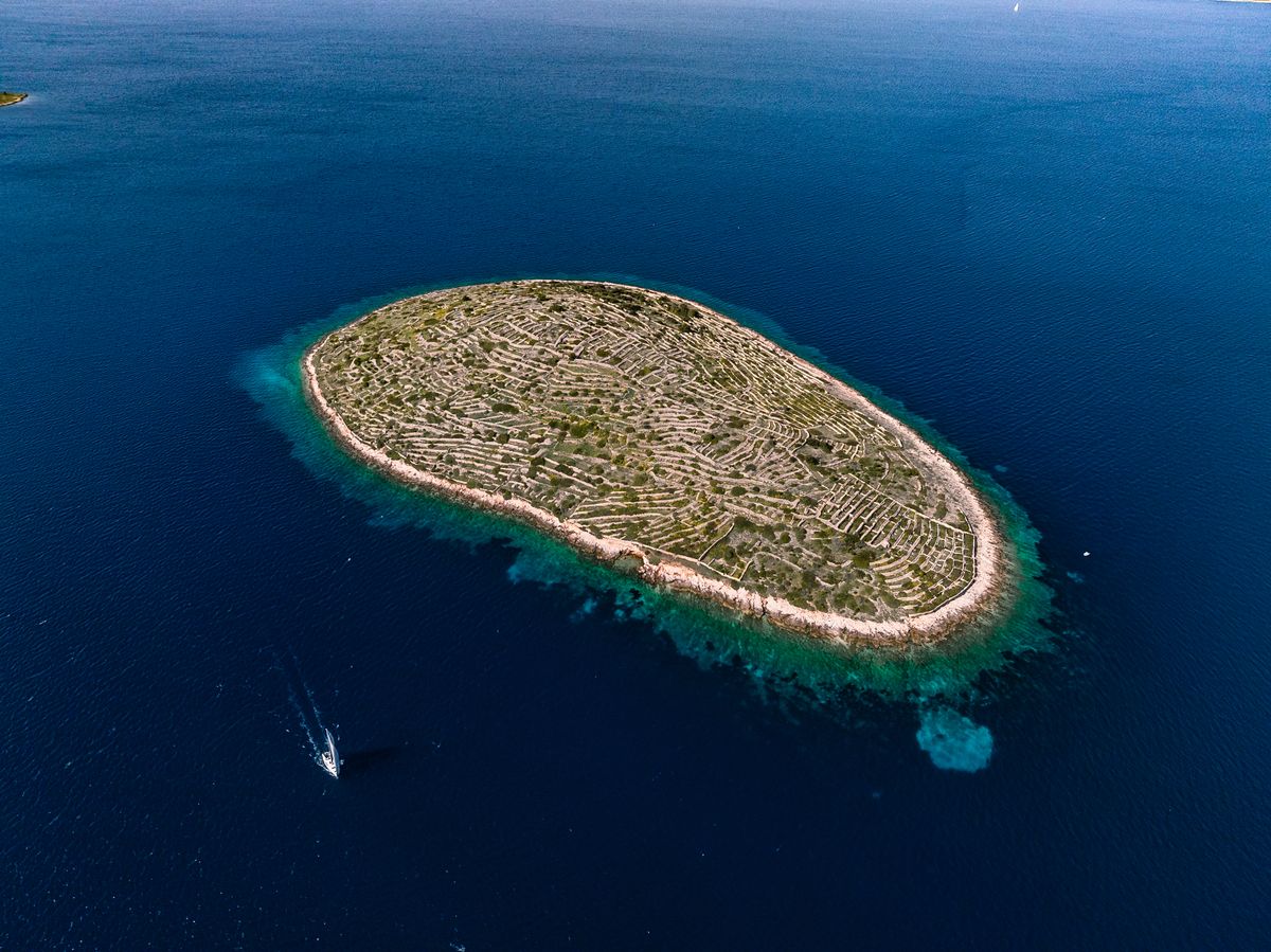 Sailing yacht in the Adriatic